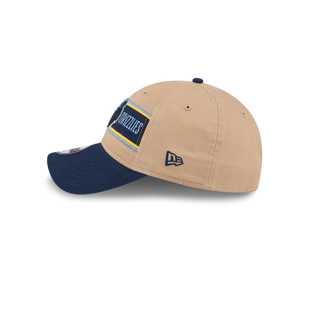 Memphis Grizzlies Hat - Camel NBA 2024 Draft 9Twenty Strapback Cap - New Era
